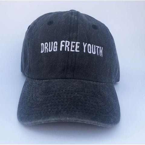 Drug Free Youth Dad Hat - Gray