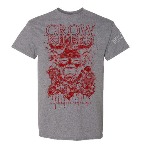 Crow Killer "Darkness Above All" Gray T-Shirt