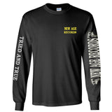 "Proud To Be Poison Free" New Age Straight Edge Long Sleeve Tee Black