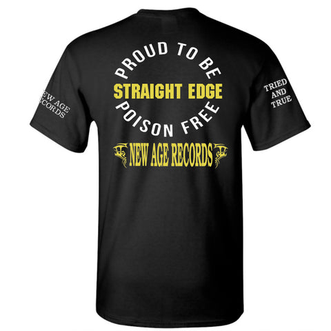 "Proud To Be Poison Free" New Age Straight Edge Tee