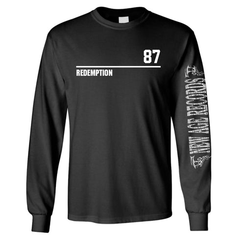 Redemption 87 “87” Long Sleeve Shirt Black